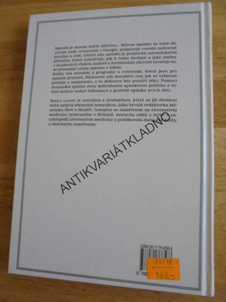 LÉČIVÁ SÁLA SPÁNKU, ZDRAVÍ, SHEILA  LAVERY, SPÁNEK
