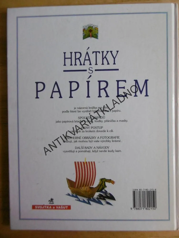 HRÁTKY S PAPÍREM, OZDOBY, PŘÁNÍ, MASKY, LETADLA AJ. **an
