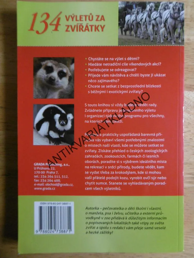 134 VÝLETŮ ZA ZVÍŘÁTKY, PRO CELOU RODINU, LENKA PECHAROVÁ, **an