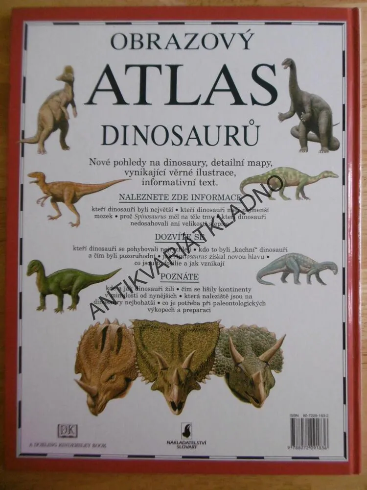 OBRAZOVÝ ATLAS DINOSAURŮ, DINOSAUŘI, GIULIANO FORNARI, **an