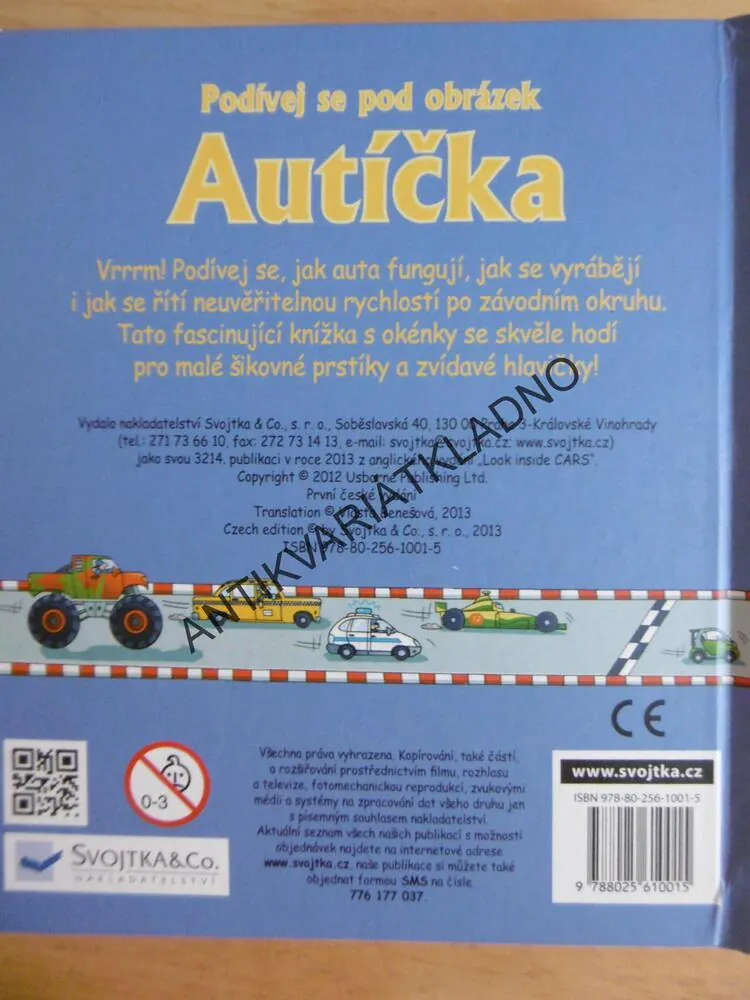 PODÍVEJ SE POD OBRÁZEK, AUTÍČKA, VÍCE NEŽ 60 OTEVÍRACÍ OKÉNKA