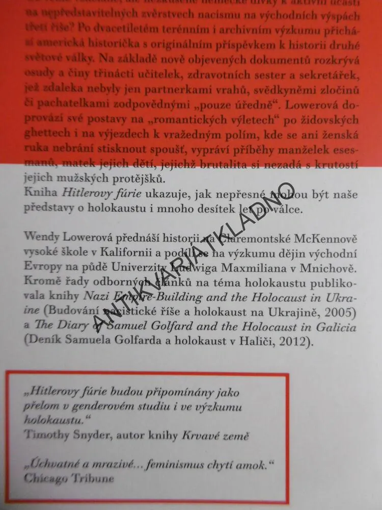 HITLEROVY FÚRIE, WENDY LOWEROVÁ, 