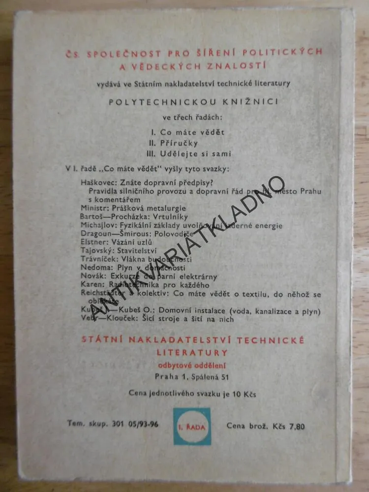 MODERNÍ PROSTŘEDKY OSOBNÍ DOPRAVY, OTA ŽENÍŠEK, POLYTECHNICKÁ KNIŽNICE 15.