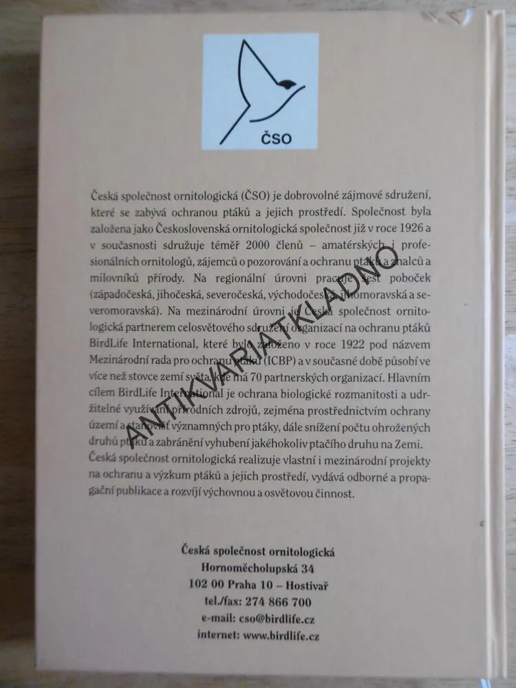 ATLAS HNÍZDNÍHO ROZŠÍŘENÍ PTÁKŮ PRAHY, FUCHS, ŠKOPEK, FORMÁNEK, EXNEROVÁ