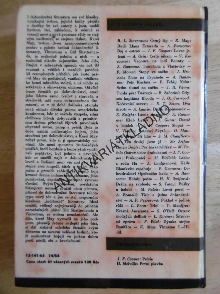 KOD 85/2, VINNETOU, KAREL MAY, BURIAN