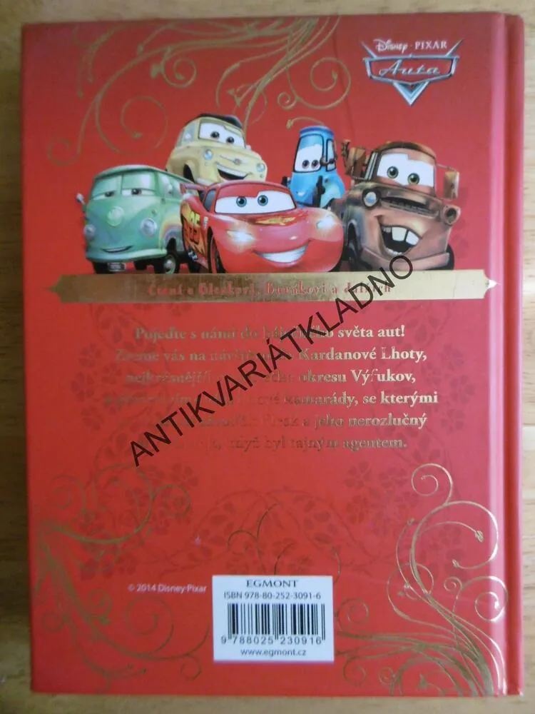 ZLATÁ KNIHA POHÁDEK, DISNEY PIXAR, AUTA, CARS,