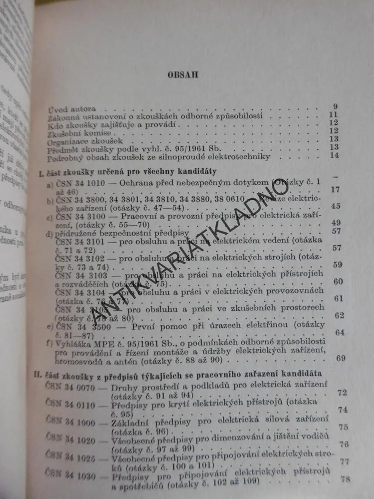 ZKOUŠKY ELEKTROTECHNIKŮ, ING. FRANTIŠEK SOUKUP,
