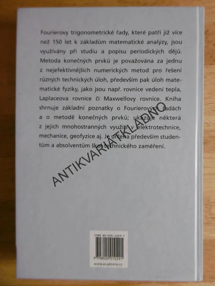 FOURIEROVY TRIGONOMETRICKÉ ŘADY A METODA KONEČNÝCH PRVKŮ V KOMPLEXNÍM OBORU, KOUKAL, KŘÍŽEK, POTŮČEK