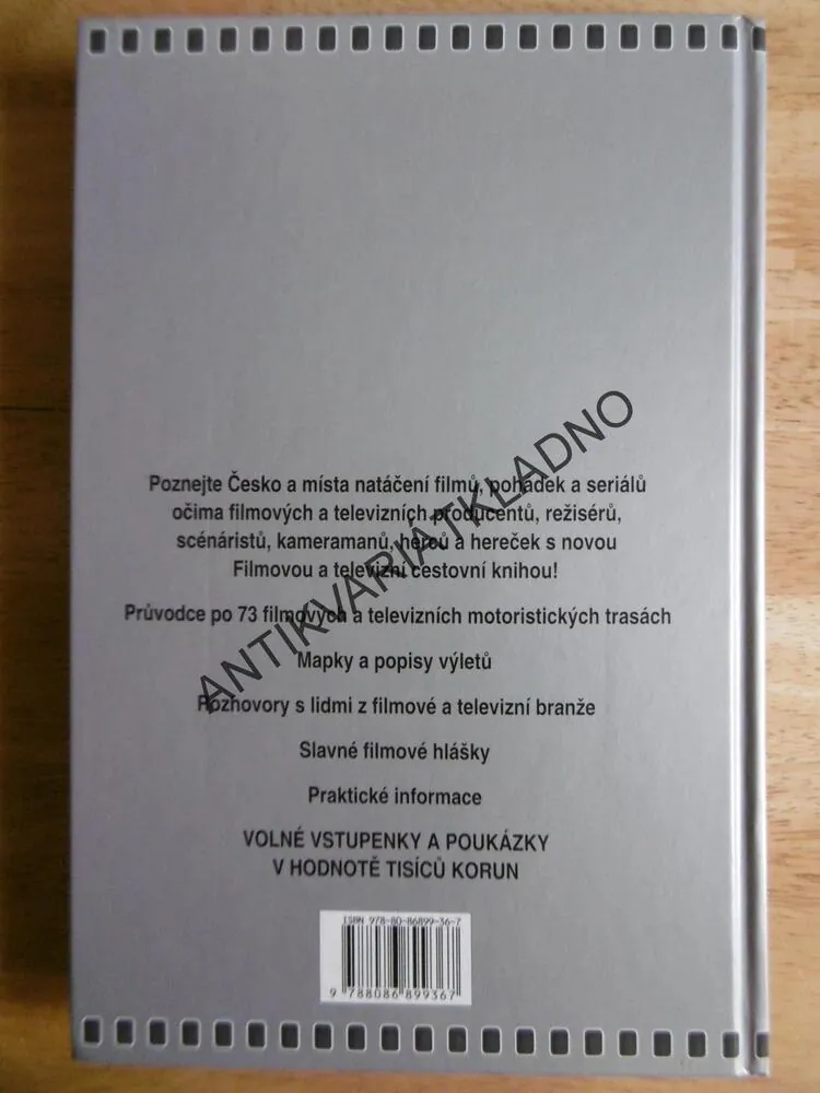 FILMOVÁ A CESTOVNÍ KNIHA, AUTEM PO ČECHÁCH, MORAVĚ A SLEZSKU, VČETNĚ DVD, **an