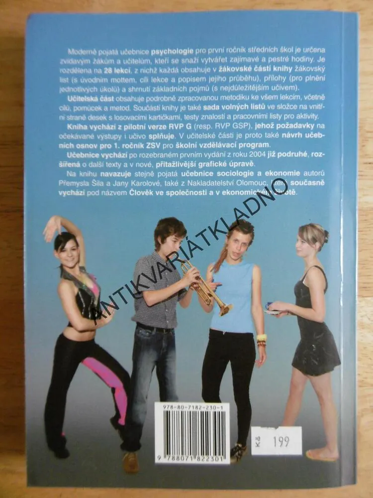 ČLOVĚK JAKO OSOBNOST, PSYCHOLOGIE PRO STŘEDNÍ ŠKOLY, PŘEMYSL ŠIL, JANA KAROLOVÁ, **an