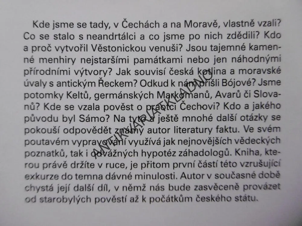 TAJEMNÉ POČÁTKY ČESKÝCH DĚJIN, JAN BAUER, **an