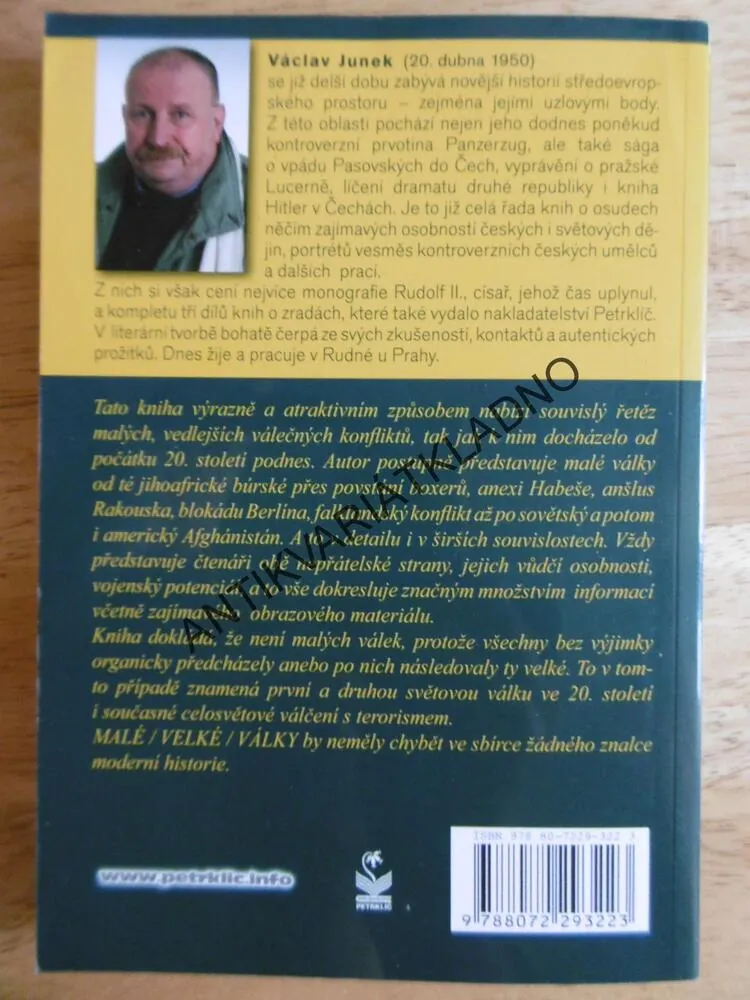 MALÉ/ VELKÉ VÁLKY 20. ST. A DÁL... VÁCLAV JUNEK