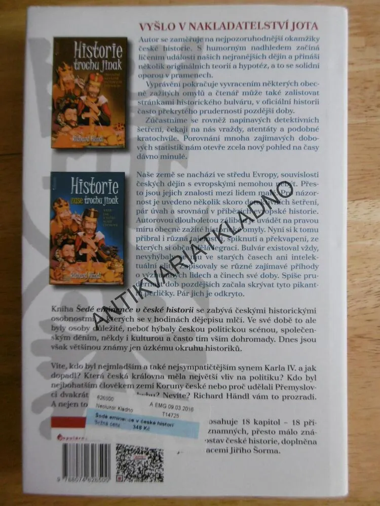 ŠEDÉ EMINENCE V ČESKÉ HISTORII, RICHARD HÄNDL, **an