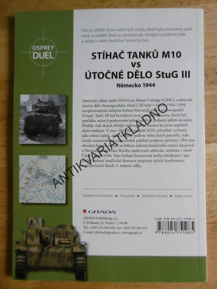 STÍHAČ TANKŮ M10 VS ÚTOČNÉ DĚLO STUG III, NĚMECKO 1944, ZALOGA, **an