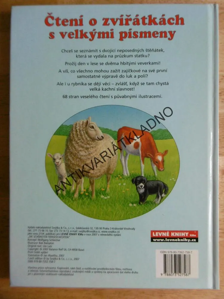 ČTENÍ O ZVÍŘÁTKÁCH S VELKÝMI PÍSMENY, **an