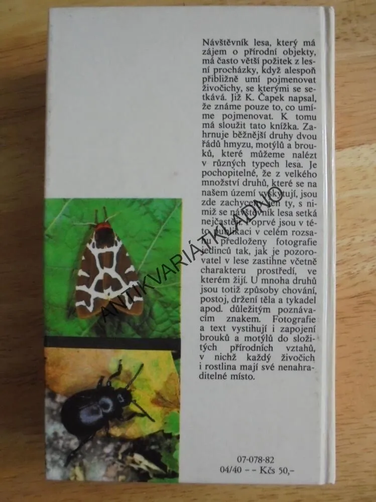 BROUCI A MOTÝLI VE FOTOGRAFII, PRADÁČ, HRABÁK,1982, **an
