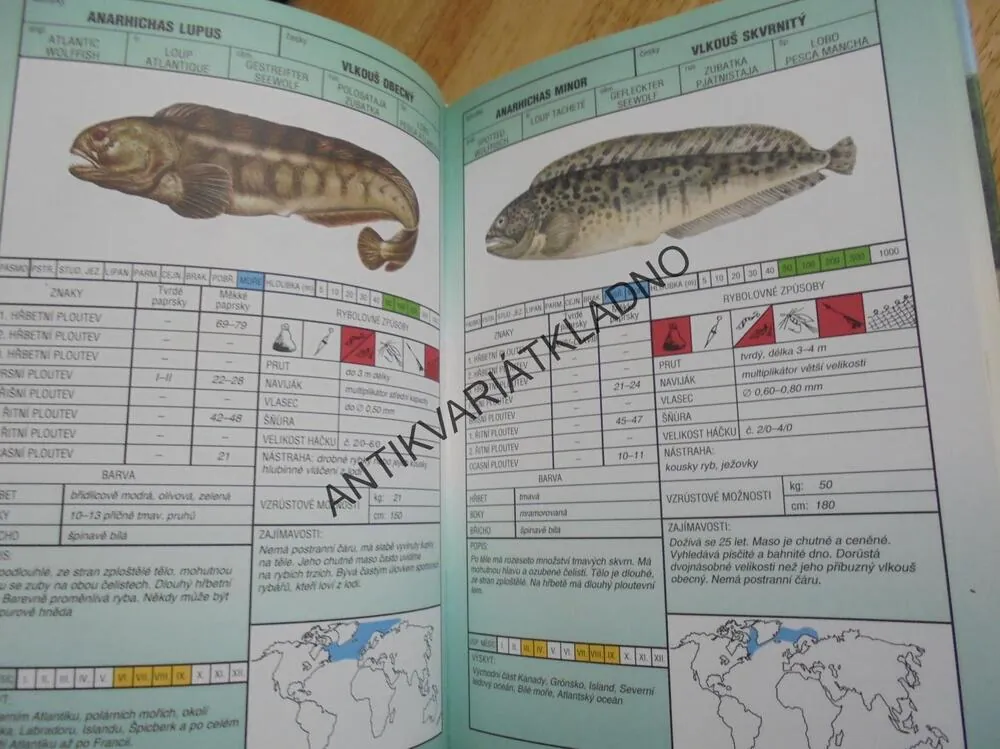 SVĚT RYB, PRŮVODCE MOŘSKÉ SLADKOVODNÍ, RYBÁŘSTVÍ, **an