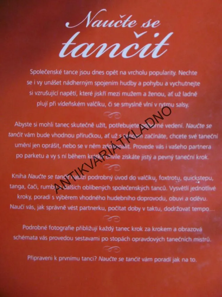 NAUČTE SE TANČIT, SPOLEČENSKÉ TANCE KROK ZA KROKEM, COLETTE REDGRAVEOVÁ, **an