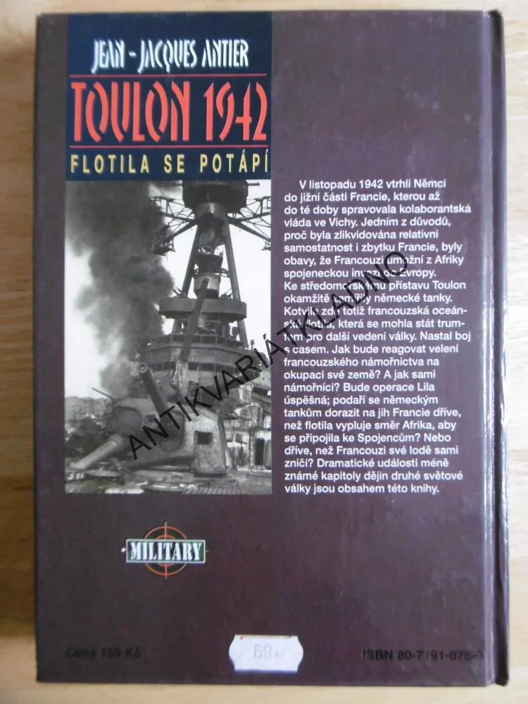TOULON 1942, FLOTILA SE POTÁPÍ, JEAN-JAQUES ANTIER, **an