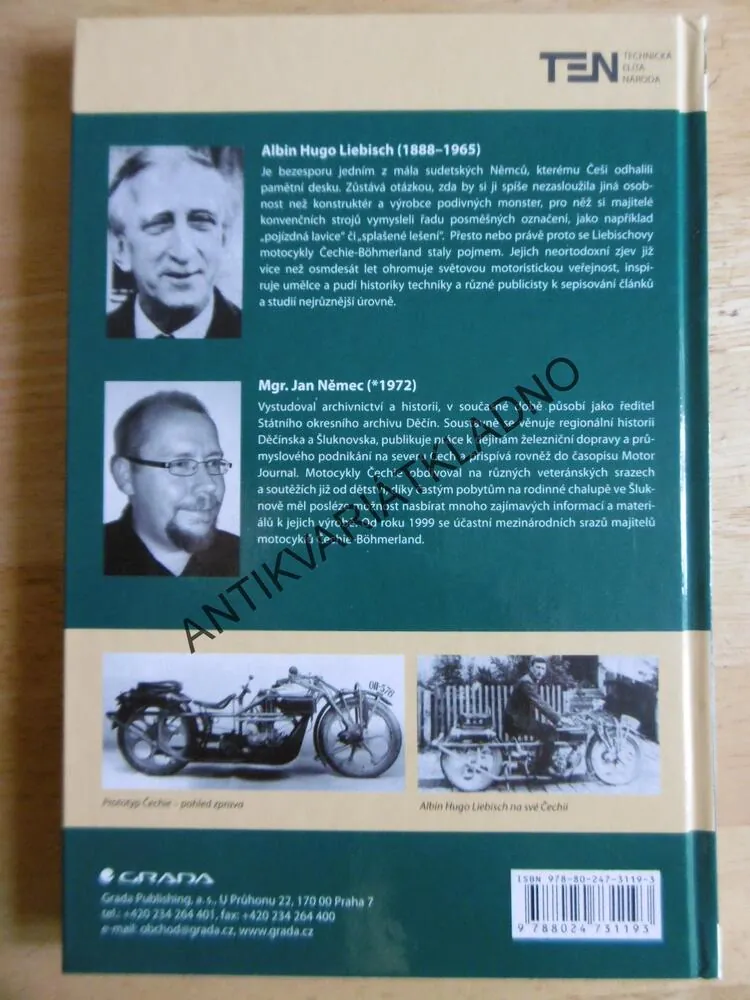 LEGENDÁRNÍ MOTOCYKL ČECHIE, MOTOCYKL, JAN NĚMEC,