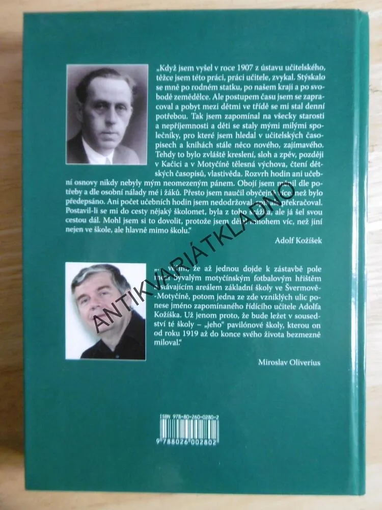 KYTICE VZPOMÍNEK ŘÍDÍCÍHO UČITELE, ADOLF KOŽÍŠEK, **an
