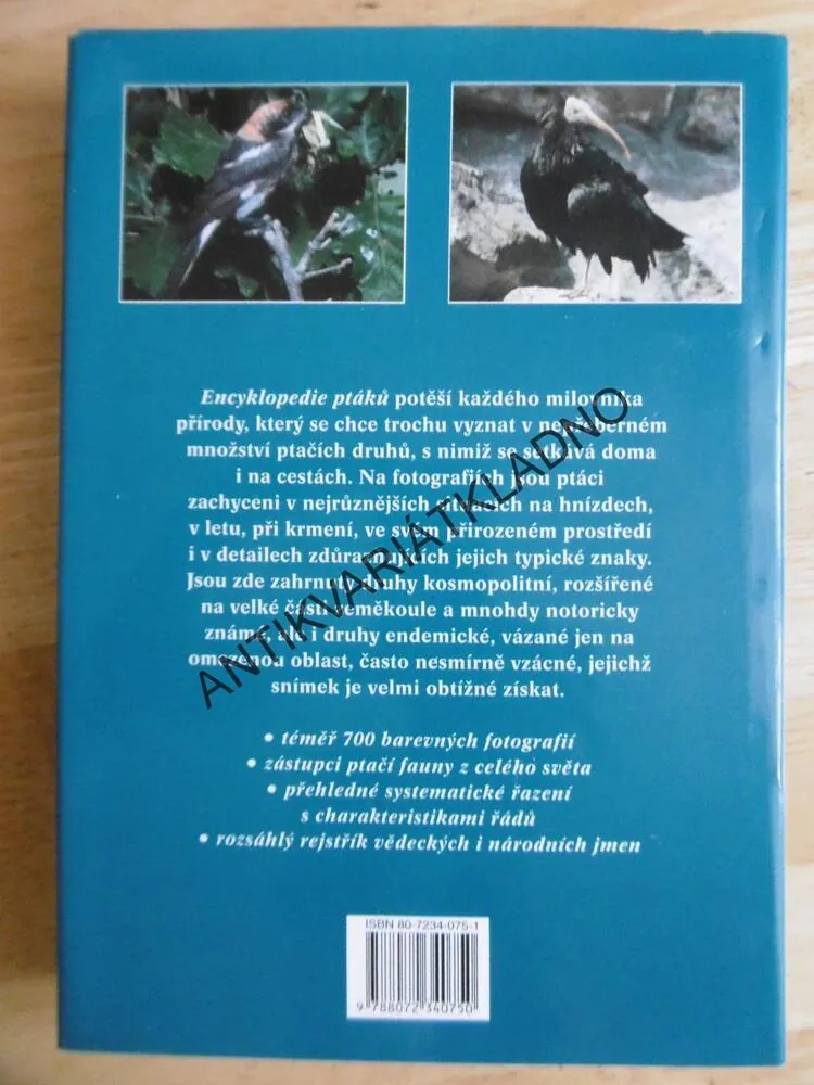 ENCYKLOPEDIE PTÁKŮ, VLADIMÍR BEJČEK, KAREL ŠŤASTNÝ