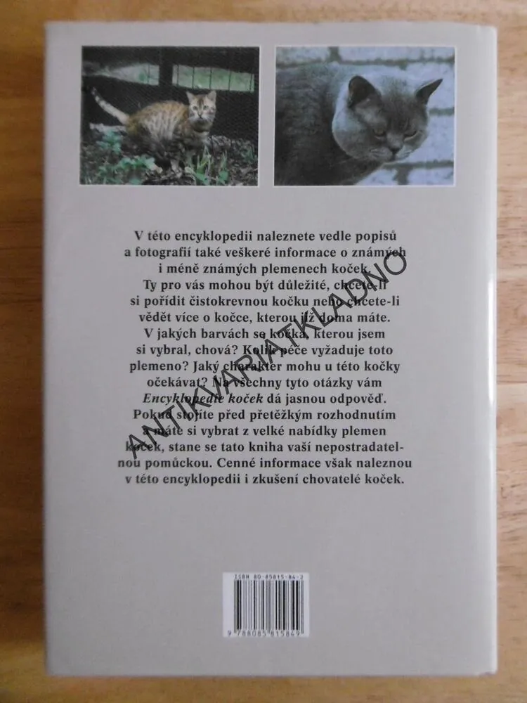 ENCYKLOPEDIE KOČEK, VERHOFF, VERHALLENOVÁ, KOČKA, KOČKY