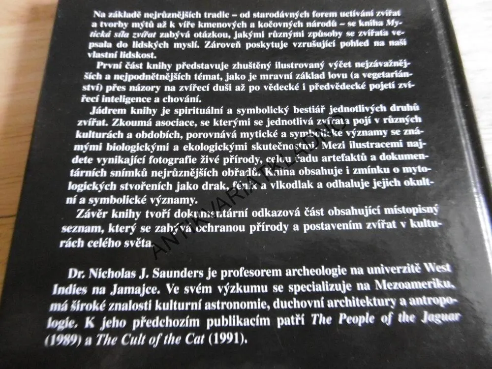 MYTICKÁ SÍLA ZVÍŘAT, NICOLAS J. SAUNDERS, MAGIE, TRADICE, SOUČASNOST, **an