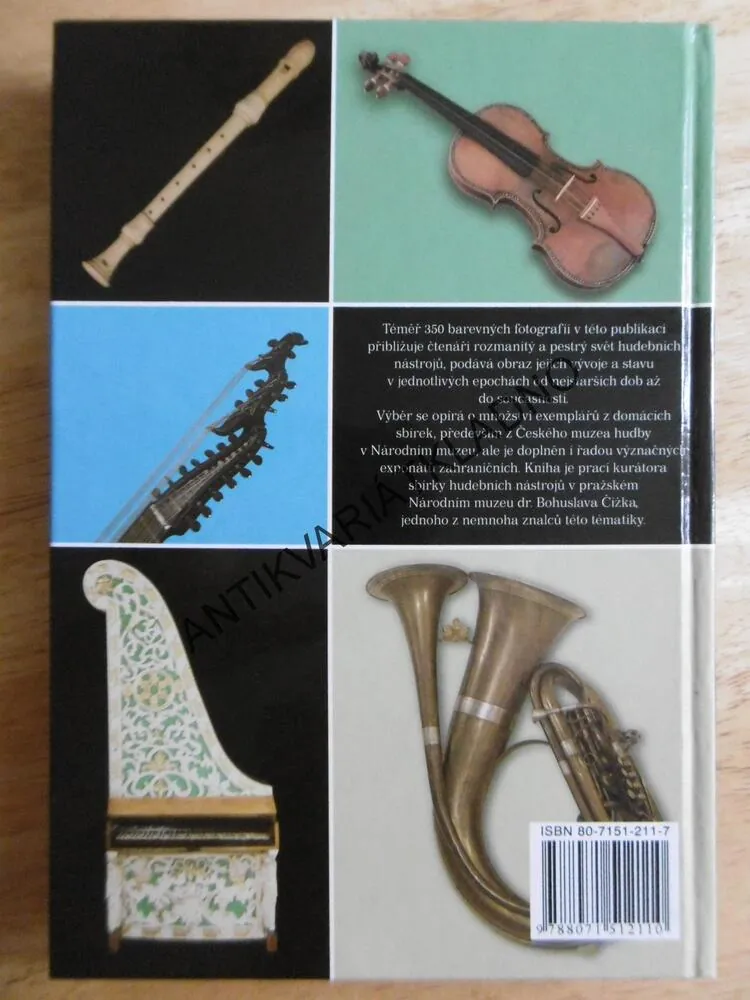 HUDEBNÍ NÁSTROJE, FOTOGRAFICKÝ ATLAS, BOHUSLAV ČÍŽEK, BEZ CD, **an