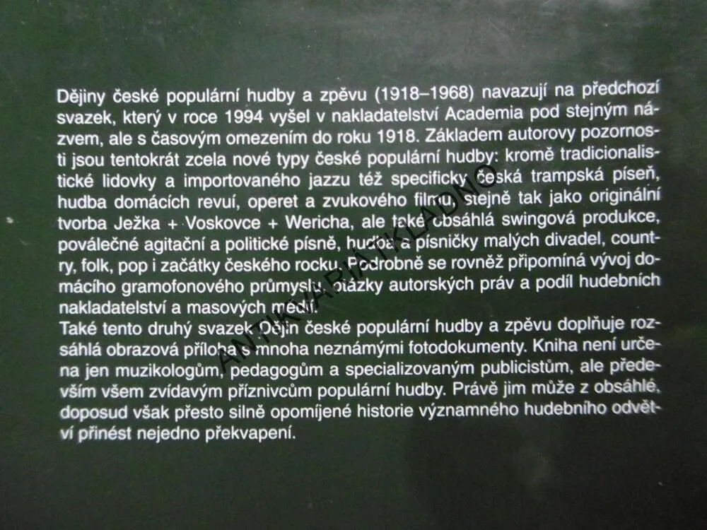 DĚJINY ČESKÉ POPULÁRNÍ HUDBY A ZPĚVU 2., 1918-1968, JOSEF KOTEK, **an