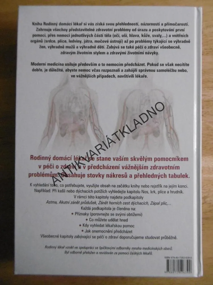 RODINNÝ DOMÁCÍ LÉKAŘ, RADY NA VÍCE NEŽ 300 ZDRAVOTNÍCH PROBLÉMŮ, **an