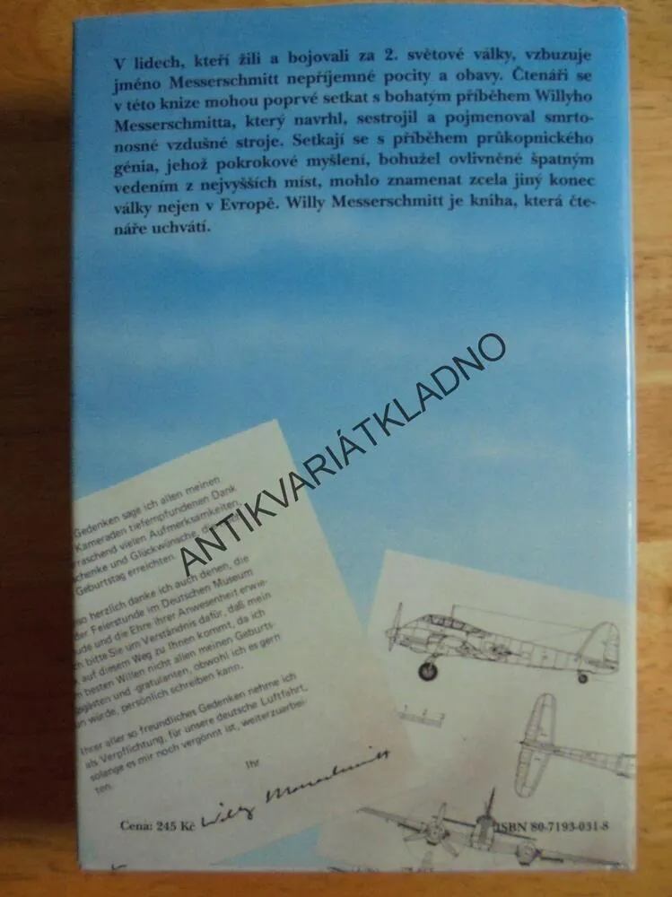 WILLY MESSERSMITT, PRVNÍ ÚPLNÁ BIOGRAFIE, LETECTVÍ, **an
