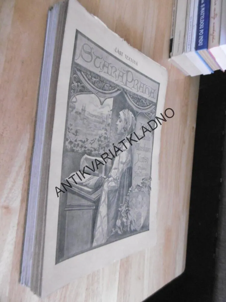 STARÁ PRAHA, 1906, 100 AKVARELŮ VÁCSLAV JANSA, TEXT.ČÁST + LISTY, NESVÁZANÉ