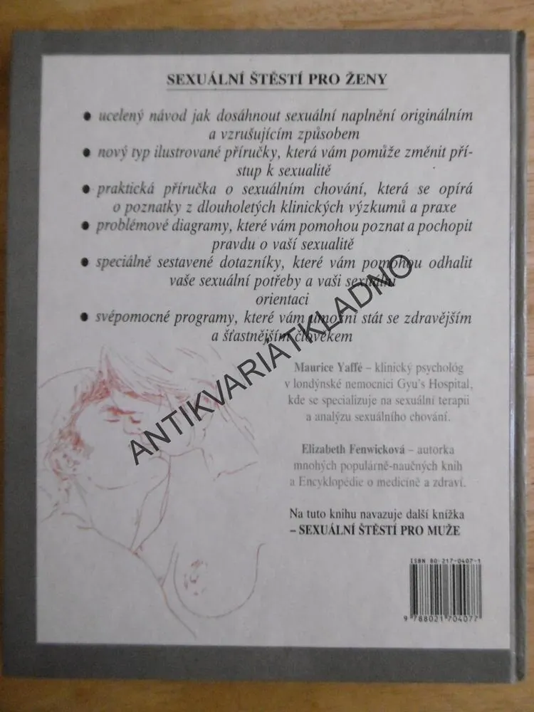 SEXUÁLNÍ ŠTĚSTÍ PRO ŽENY, PRAKTICKÁ PŘÍRUČKA, YAFFÉ, FENWICKOVÁ, **an