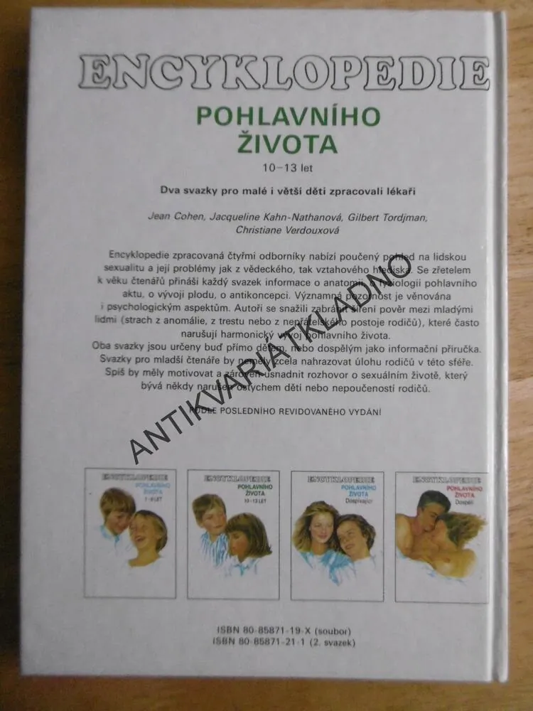 ENCYKLOPEDIE POHLAVNÍHO ŽIVOTA, 10-13 LET, **an