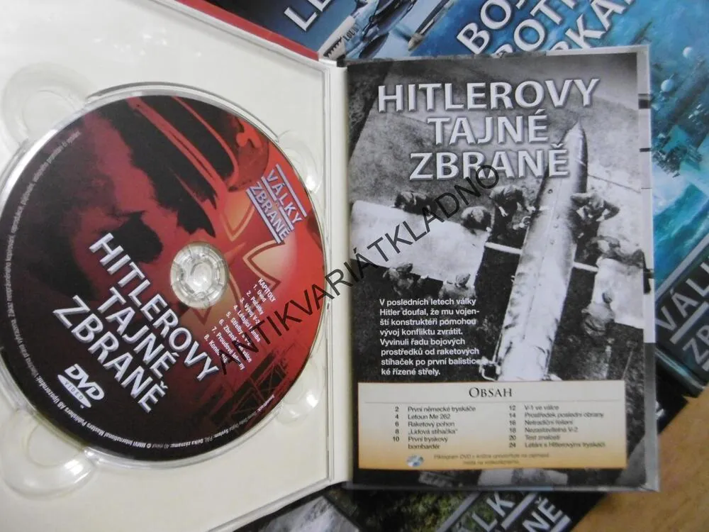 VÁLKY A ZBRANĚ 1-26. VE STOJANU, DOKUMENT DVD FILM ČASOPIS