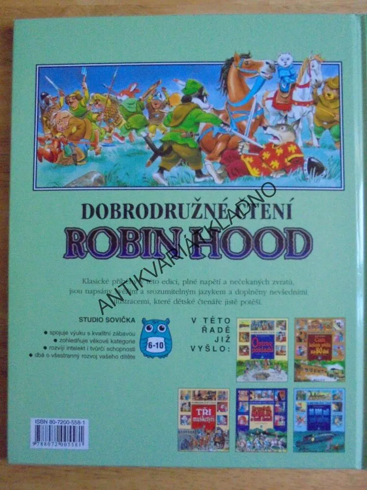 ROBIN HOOD, DOBRODRUŽNÉ ČTENÍ, WOLF, **an