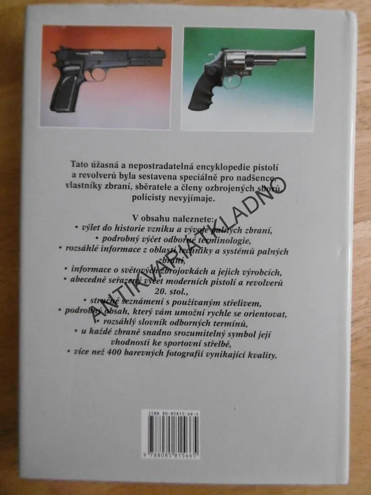 ENCYKLOPEDIE PISTOLÍ A REVOLVERŮ, A.E. HARTINK, ZBRANĚ, **an