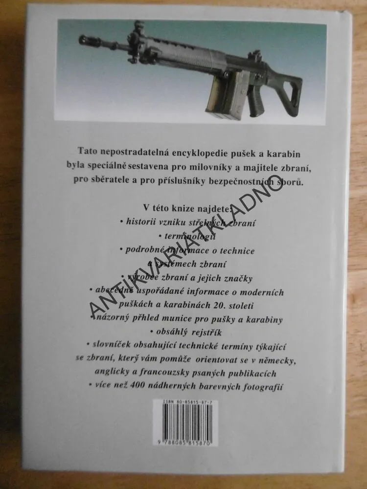 ENCYKLOPEDIE PUŠEK A KARABIN, A.E. HARTINK, ZBRANĚ