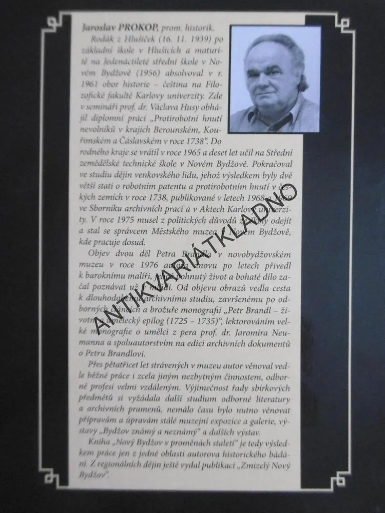 NOVÝ BYDŽOV V PROMĚNÁCH STALETÍ, JAROSLAV PROKOP, 2013