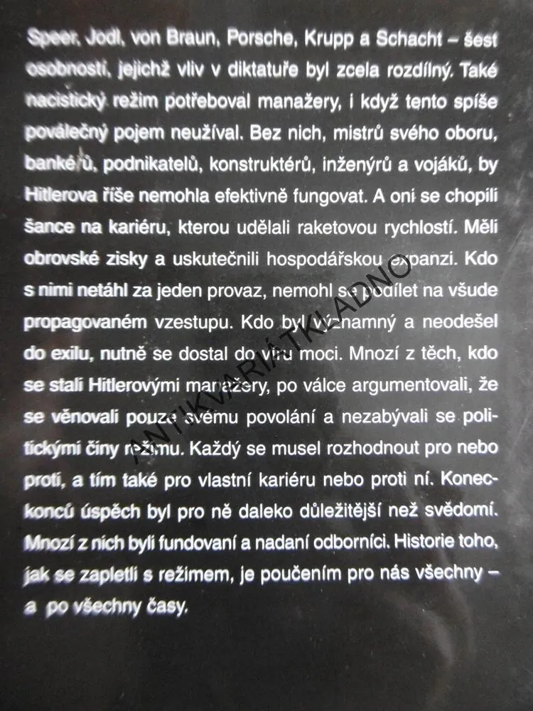 HITLEROVI MANAŽEŘI, GUIDO KNOPP, **an