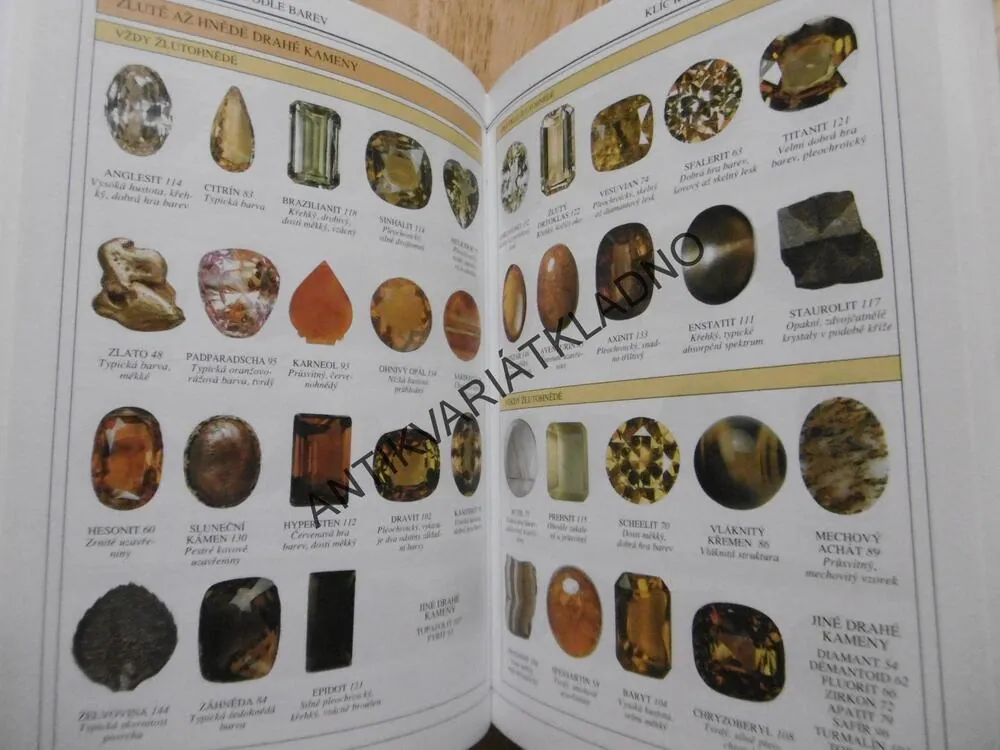 DRAHÉ KAMENY, CALLY HALLOVÁ, MINERALOGIE,**an