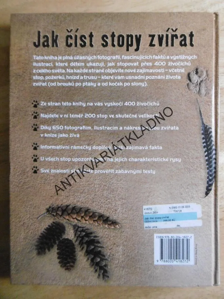 JAK ČÍST STOPY ZVÍŘAT,STOPY VÍCE NEŽ 400 DRUHŮ ŽIVOČICHŮ, JINNY JOHNSONOVÁ, **an