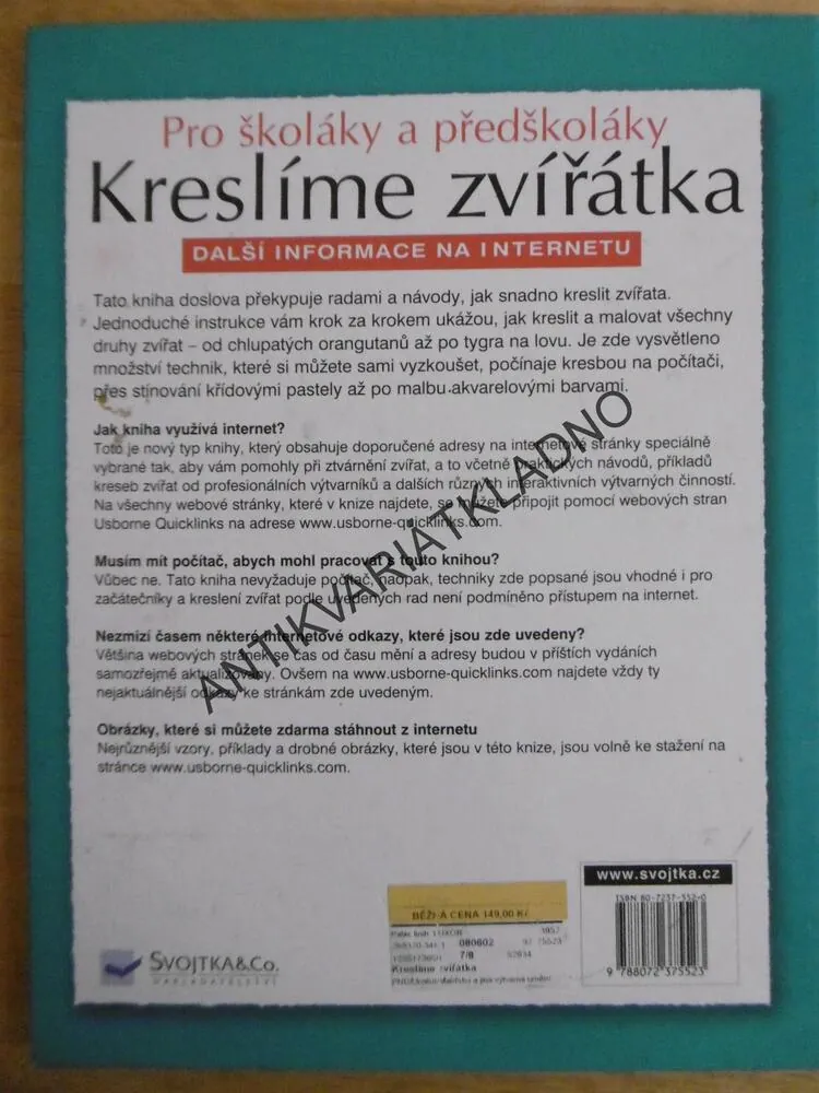 KRESLÍME ZVÍŘÁTKA, PRO ŠKOLÁKY A PŘEDŠKOLÁKY,**an
