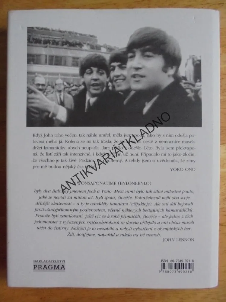 VZPOMÍNKY JOHN LENNON, PŘEDMLUVA YOKO ONO,BEATLES, **an