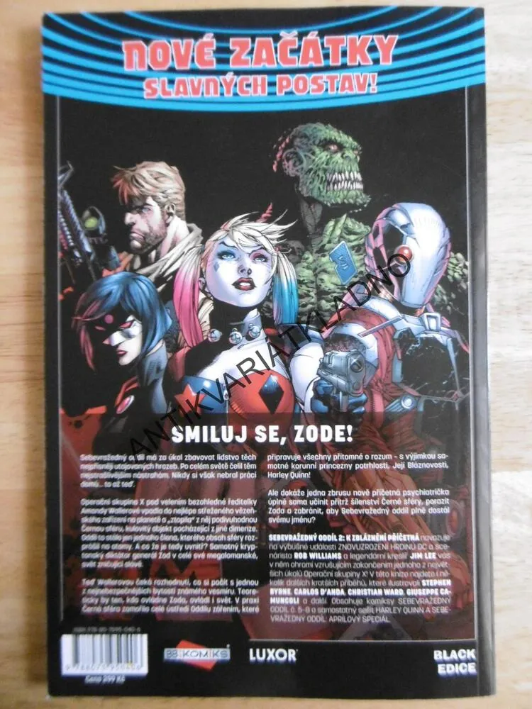 SEBEVRAŽEDNÝ ODDÍL, K ZBLÁZNĚNÍ PŘÍČETNÁ, KOMIKS DC COMICS, **an