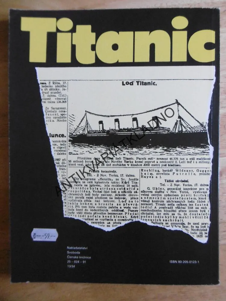 TITANIC, MICHAEL DAVIE, 1991, **an