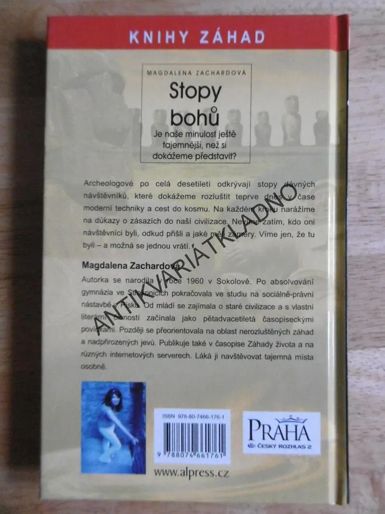 STOPY BOHŮ, MAGDALENA ZACHARDOVÁ, KNIHY ZÁHAD, **an