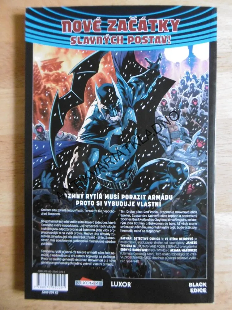 BATMAN, DETECTIVE COMICS, VE STÍNU NETOPÝRŮ, KOMIKS DC COMICS 1., **an