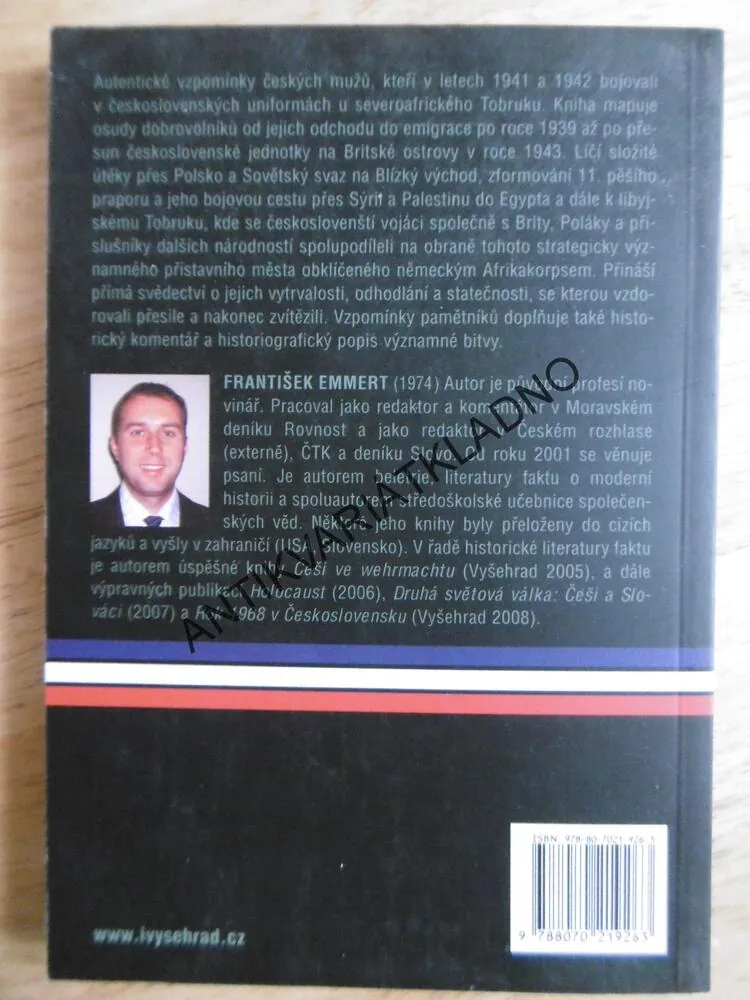 ČEŠI U TOBRUKU, FRANTIŠEK EMMERT, **an